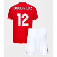 Otroški Nogometni dresi Nottingham Forest Douglas Luiz #12 Domači 2025-26 Kratek Rokav (+ Kratke hlače)